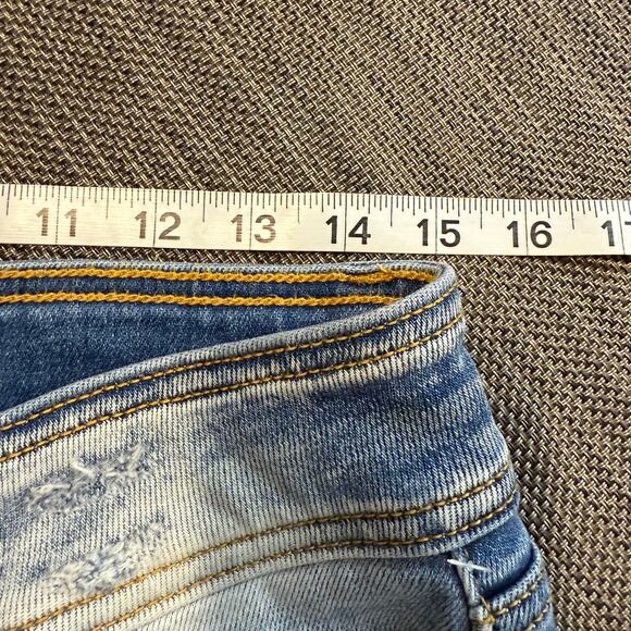 KanCan Mid Rise Ankle Skinny Frayed Hem Jeans - Picture 5 of 7